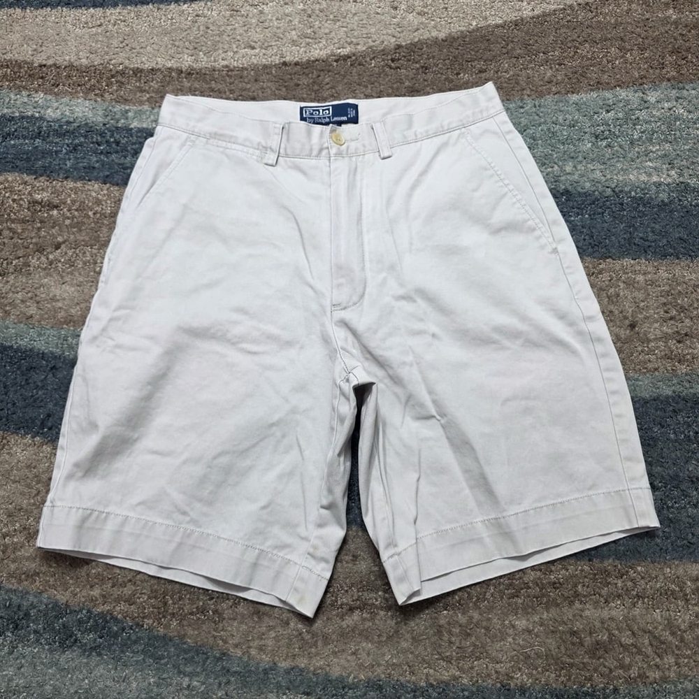 Polo Ralph Lauren Prospect Shorts Men’s Size 30 Light Gray Cotton Flat Front